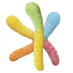 Mini Sour Neon Gummi Worms